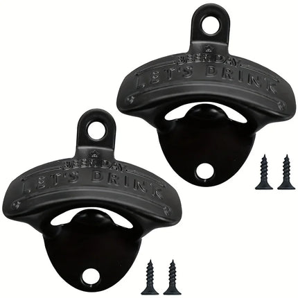 1/2/5/10pcs Vintage Bottle Opener Beer Day Retro Bottle Opener Wall Mounted for Pub BBQ DIY Solid Beer Opener Kitchen Gadgets