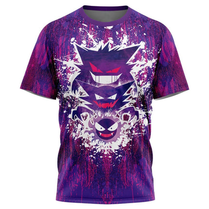 Summer 2026 Pokemon Ghost Ghost Legion No. 69 Baseball Uniform Theme 3D Print Breathable Quick-Drying T-shirt Adult Family Tops