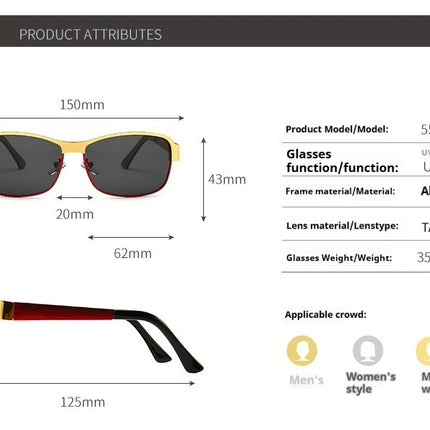 Audi Retro Oval UV400 Polarized Sunglasses for Men Women Motorcycle Glasses AntiGlare Outdoor Adventure Shades lunette de soleil