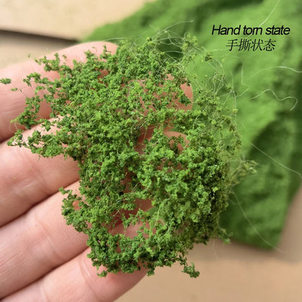 160ml/bottle Mesh Filamentous Sponge Tree Powder Cluster Shrub Vegetation Diy Scene Making Materials Railway Diorama Layout