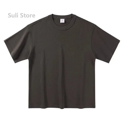 100% Cotton Unisex T-Shirts 450G High Quality White T-Shirts Tee Shirts Summer Blank T-Shirt For Men Camisetas Para Hombre