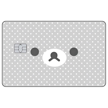 Cartoon Cute Credit Card Skin Stickers Rilakkuma Matte Sticker for VISA JCB MasterCard and Other IC Bank Card Decoration