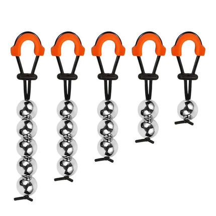 1Pcs Male Penis Ring Weight-Bearing Cock Ring with Steel Ball Heavy Stretcher Penile Training Exercise Device for Erection