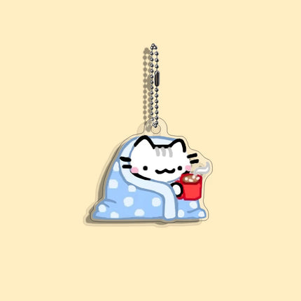 Funny Cat Character Keychain Student Gift Bag Women's Bag Cute Things Gift For Best Friends Wholesale Gifts Kitty