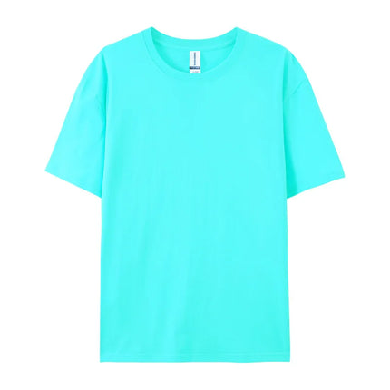 Free Printing 180gsm 100% Cotton Short Sleeve Tops Tee, Custom Order Choice Yourself, Unisex O-Neck Men's T-Shirt Plus Size S-6XL