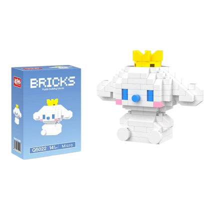 99 style SANRIO Hello Kitty Building Blocks Cartoon Figures Kuromi Bricks My Melody Children's Assembly Toys Cinnamoroll Gift