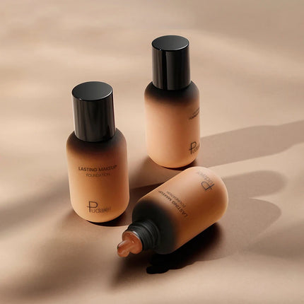 Wheat Color Liquid Foundation European And American Makeup Base Tanning Yellow Black Skin Waterproof White Foundation Cosplay