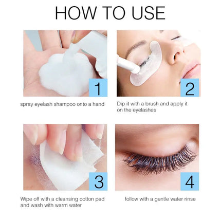 Eyelash Extension Shampoo Foam Lash Cleaning Foam Deep Clean  Mousse No Stimulation Mascara Remover Makeup Accessories Tools