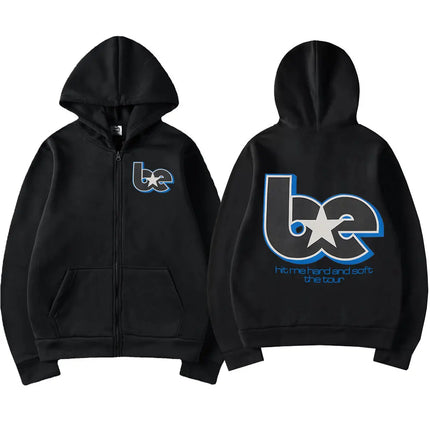 Hit Me Hard and Soft 2025 Tour Zipper Hoodies Fans Gift Men Women Clothing Pullovers Fashion Hip Hop Zip Up Sweatshirts Jackets