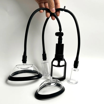Adult Sex Toys - Female Nipple Sucker and Clitoral Pump Set, BDSM Nipple Stimulation and Vaginal Enhancement Sensory Experience