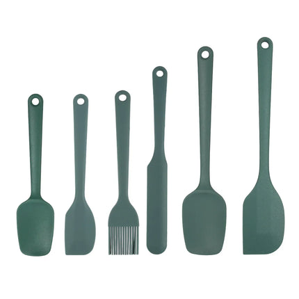 Silicone Baking Tool Set 6-piece/ 9-piece Cream Scraper Oil Brush Heat-resistant Food Grade BBQ and Kitchen Utensils