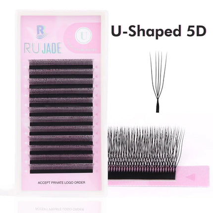 2D Y Single Tip Eyelash Extension 3D 4D W Natural Soft Wispy Eyelashes Individual False Lashes Mesh Net Cross Lash Makeup Cilio