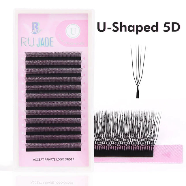2D Y Single Tip Eyelash Extension 3D 4D W Natural Soft Wispy Eyelashes Individual False Lashes Mesh Net Cross Lash Makeup Cilio