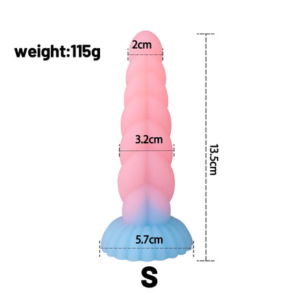 Realistic Penis Dildo Luminous Anal Butt Plug Strong Suction Cup Release Hands Female Masturbation Sex Toy G-spot Stimulation