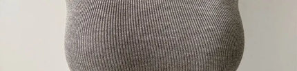 Korean Sle Knitted Vest Women's Base Layer Tank Top Svel f High Collar Spring Autumn Winter Inner And Outer Wear