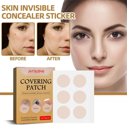 Skin concealing patch-waterproof cover for scars, tattoos, acne marks, birthmarks-natural looking, breathable, reusable