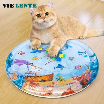 Water Sensory Play Mat Thickened Inflatable Pet Water Bed Cushion Puppy Cats Pet Kennel Top Quality Cool Cold Mat Pet Supplies