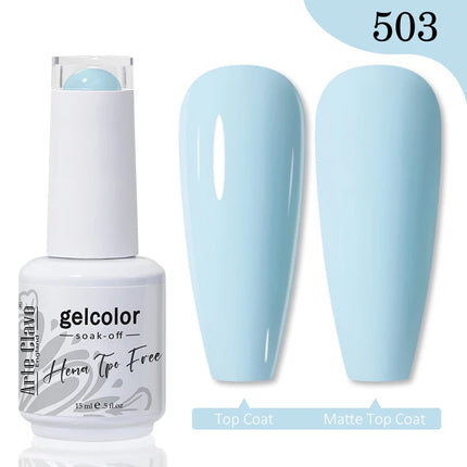 Arte Clavo Hema Free TPO Free Nail Gel Polish Nail Supplies Vernis Semi Permanent Nail Art Manicure Soak Off UV Gel Nail Varnish