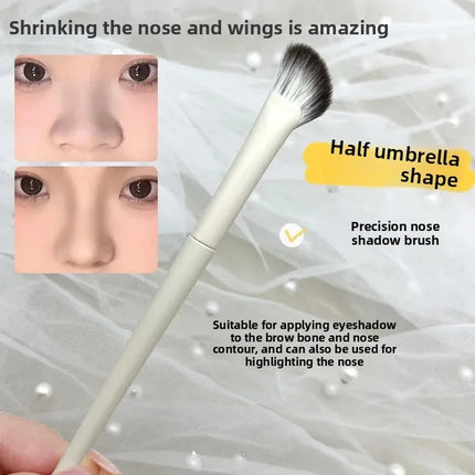Cloud Porcelain 8-Piece Eyeshadow Brush Set Soft Bristle Blade Edge Eyeshadow Brush Nasal Shadow Brush Eye Makeup Diffusion Brus