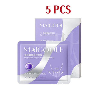Peptide Firming Neck Mask Lifting And Firming Neck Skin Reduce Fine Lines Deeply Moisturize Makes Skin Glow Nourishing Neck Care
