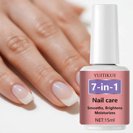 YUITIKUE 7-in-1 Nail Care 15ml - Smooths, Brightens & Moisturizes Nails, Not Sticky, Easy to Absorb, Hardens & Protects