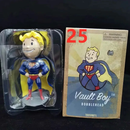 Anime Bobblehead Cute Vault Boy Full Set Action Figure Toys Collection Model Doll Desktop Ornament Display Boy Gifts