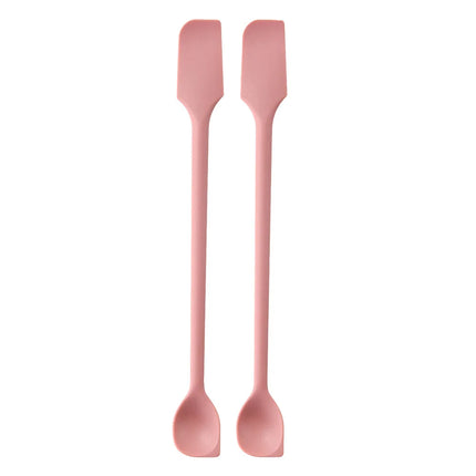 Silicone double-headed jam spatula, kitchen silicone spatula, jam spatula, household double-headed mixing stick, spoon