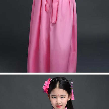 Autumn Two-piece Set Kids Hanfu Cosplay Tang Girl Suit Dance Costume Baby Outfits Ancient Girls Clothing Hanfu Children Suits