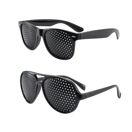 Men And Women Improving Vision Anti Myopia Astigmatism Glasses With Holes For Correcting Fatigue Pinhole Glasses
