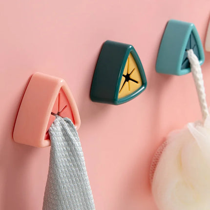 Towel Storage Rack Laundry Cloth Rag Hook Non-perforated Storage Rack Clip Sucker Wall Bathroom Kitchen Accessories