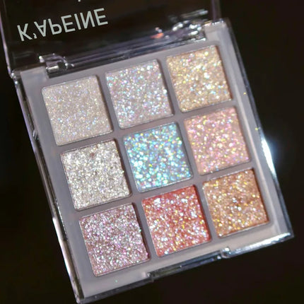 1Pc Pearlescent Eyeshadow Palette Sparkling Sequin Earth Blue Purple Shimmer Highlight Metallic Eye Shadow Glitter Eye Pigments