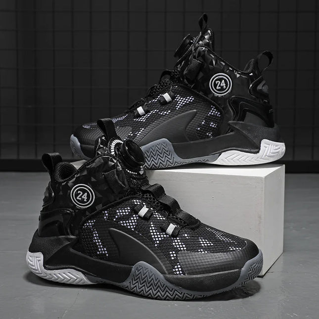 Kids Basketball Shoes Boys Sneakers Non-slip Child Trainer Basket Shoes Outdoor Children Sport Shoes