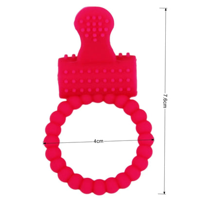 Super-stretchy Vibrating Cock Ring Rabbit Ears Stimulator Delay Erection Penis Ring Mutual Couple Sex Toy Waterproof Silicone