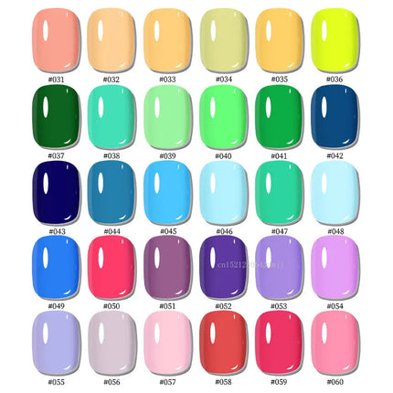 Gairriy 15ml Gel Nail Polish 60 Colors Glitter Soak Off UV LED Semi-Permanent Varnish Nail Art Salon Nail Polish Free Shipping