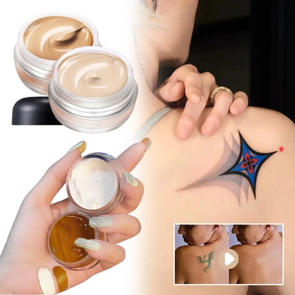 Two-color tattoo concealer waterproof and sweat-proof to cover birthmarks and scars long-lasting concealer foundation cream