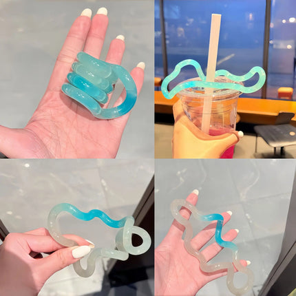 Gradient Silicone Bendable Snake Fidget Toy Stretchable Sensory Stress Relief Toys for Adults Decompression Anxiety Relief
