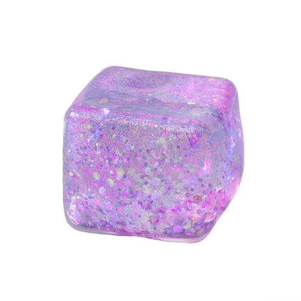 1/2/3P Maltose Cube Stress Squishy Toy Decompression Vent Ice Cube Anti Stress Slow Rebound Polar Light Colorful Squeeze TPR Toy