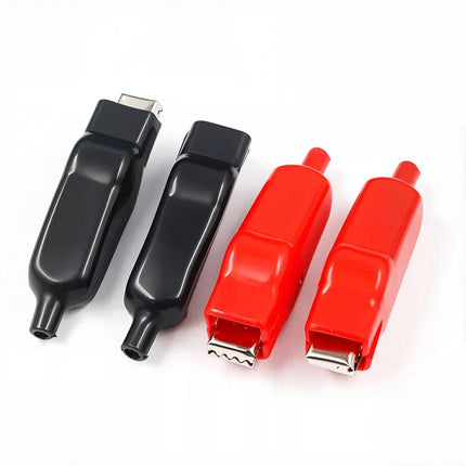 4PCS 10A/20A Alligator Clips  USB Charging Battery Crocodile Clips for Electrical Jumper Wire Test Clip Red Black 50mm