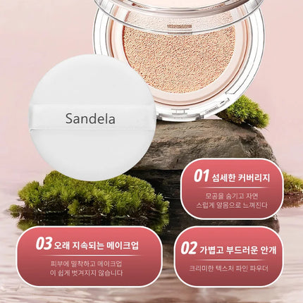 SANDELA Matte Silky Moisturizing Foundation Long Lasting Air Cushion Bb & Cc Cream Cushion
