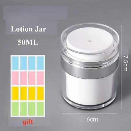15/30/50ml Cosmetics Empty Airless Pump Jar Refillable Acrylic Cream Vacuum Bottle Portable Size Container of Makeup for Lotion