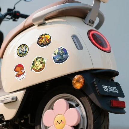 68pcs/set Kawaii Anime Pokemon Stickers Pikachu Decals DIY for Laptop Luggage Skateboard Phone Cartoon Kid Toy Gift Stickers
