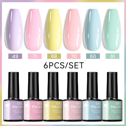 UR SUGAR 7ml All Season Gel Nail Polish Set Nude Pink Red Glitter Semi Permanent UV Gel Kits All For Manicure Soak Off Vernis