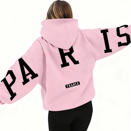 European And American Loose Casual Pullover Hoodie Sweatshirt Coat Printed Letter Pattern High Street Hip-Hop Trendy Men Women
