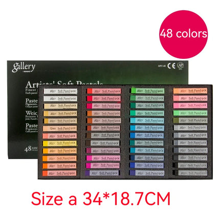 Soft Pastel Squares Chalk 24/36/48/72 Colors for Art Painting Drawing Blending Oil Crayons Pastels Sticks Art School Supplies