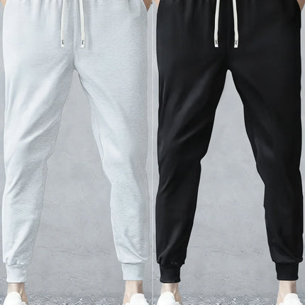 2-Pack Men Trousers Sports Pants Casual Summer Man Clothing Sweatpants Spring 2026 Light Weight Men's Adult Y2k Black Trousers