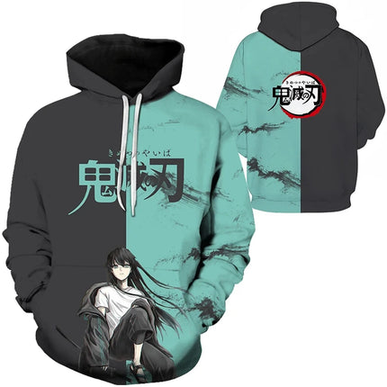 Funny 3D Anime Print Hoodies For Men Hip Hop Trend Y2k Clothing Fashion Casual Sweatshirts Autumn and Winter Oversized Pullover