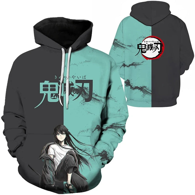 Funny 3D Anime Print Hoodies For Men Hip Hop Trend Y2k Clothing Fashion Casual Sweatshirts Autumn and Winter Oversized Pullover