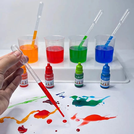 Liquid Colorant 10ML Food Grade Liquid Pigments 8 Colors for Student Science Experiment Handmade DIY Tie Dyeing