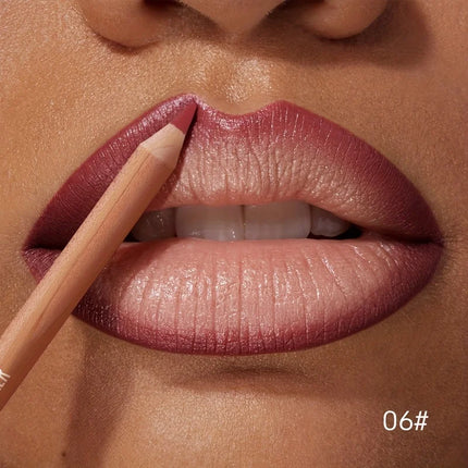 1pc Matte Lipstick & Liner Pen, Waterproof, Long-Lasting, Non-Stick, Berry Shades for All Skin Types, Makeup Pencils for Women