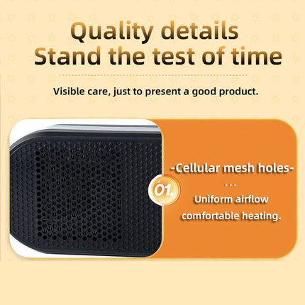 Heat Up In 3 Seconds Silent Mini Heater Small Household 5 Color Night Light Electric Heater Remote Control Scheduled Heater 2026